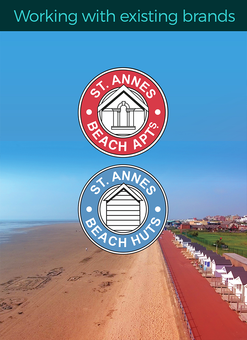 St Annes Beach Huts branding